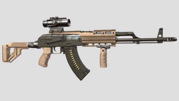 AK-47 Fab defense 3D Model