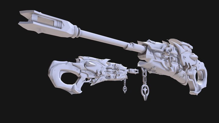Overwatch Widowmaker's Widow's Kiss 3D Model