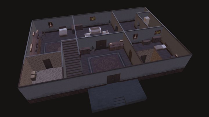 Haunted House 3D Model