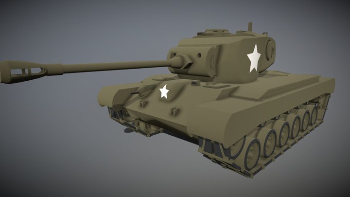 M-26 Pershing 3D Model