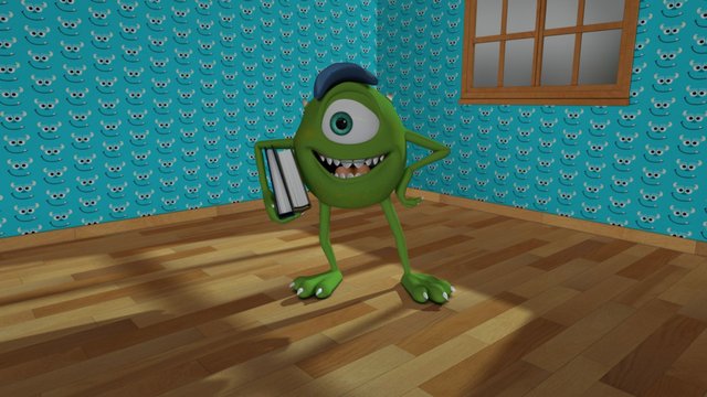 Lune Mike Wazowski Bake Tutorial 3D Model