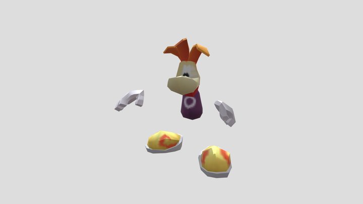 Rayman Fbx 3D Model