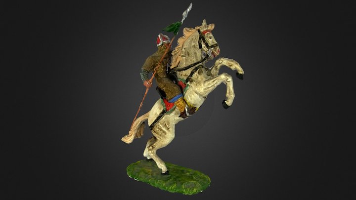 Elastolin Norman horseman (with sound) 3D Model