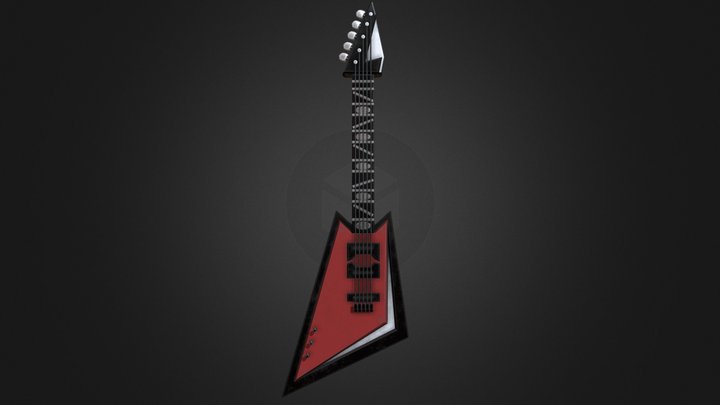 FNAF Help Wanted: Bonnie's Guitar 3D Model