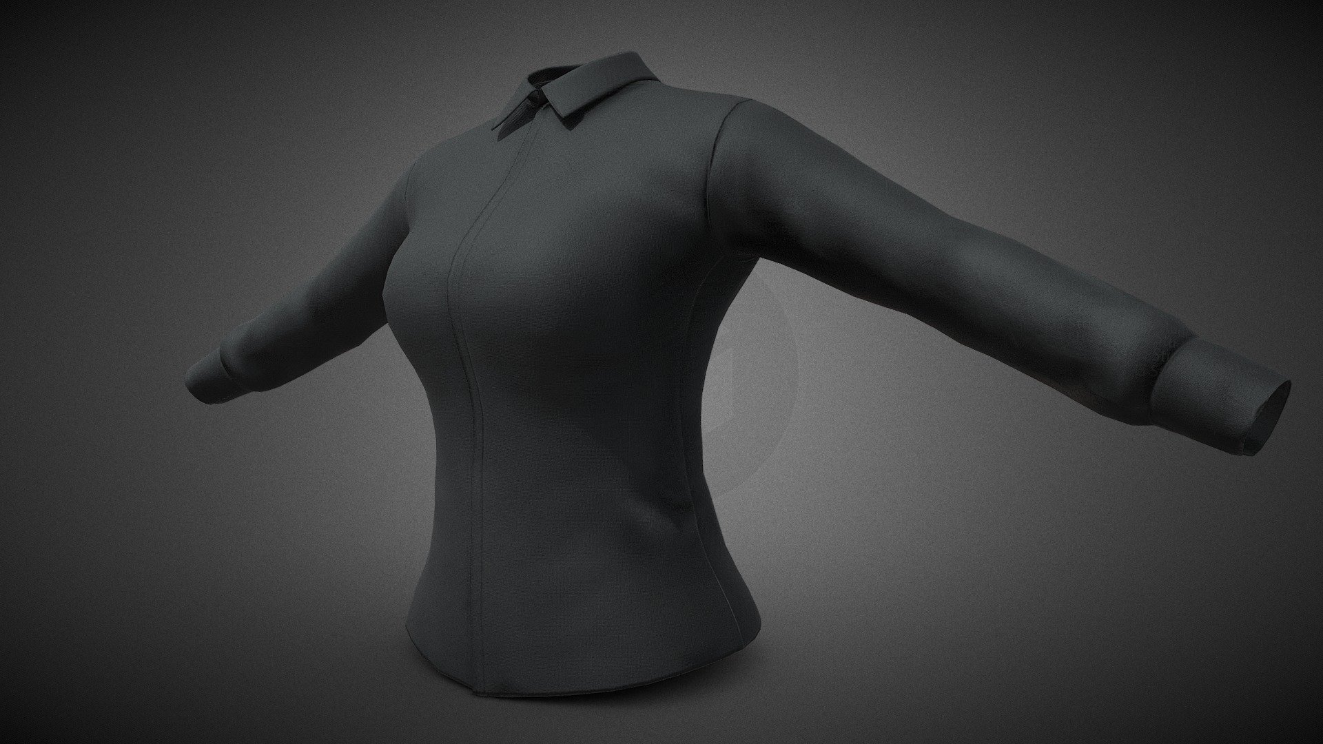 Female Black Shirt Style 1 - Buy Royalty Free 3D model by CG StudioX ...