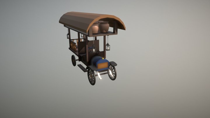 Camion Garford du Marchand Ambulant 3D Model