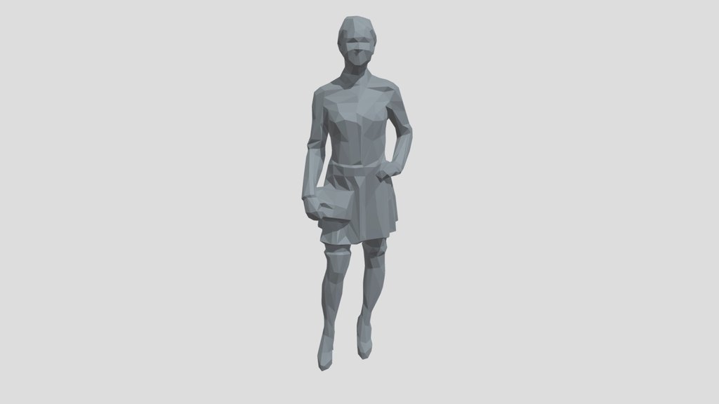 Lowpoly Female Standing