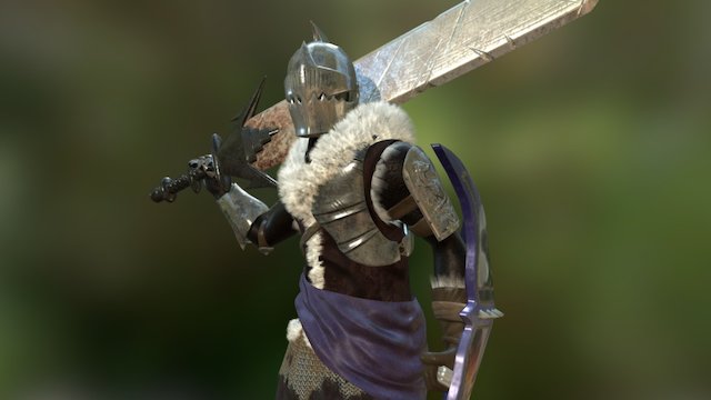Soulslike Knight 3D Model