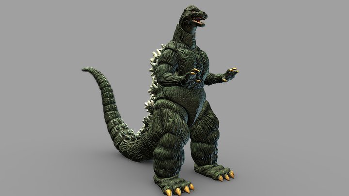 Godzilla 1989 Figurine 3D Scan