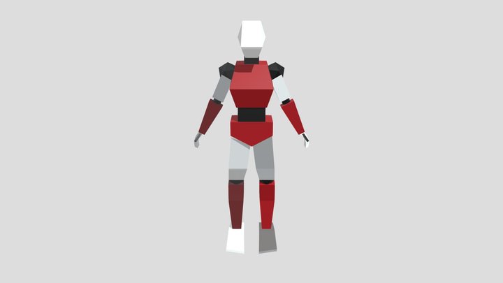 Low Poly Character 3D Model