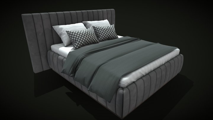 Bed Kingsize 3D Model