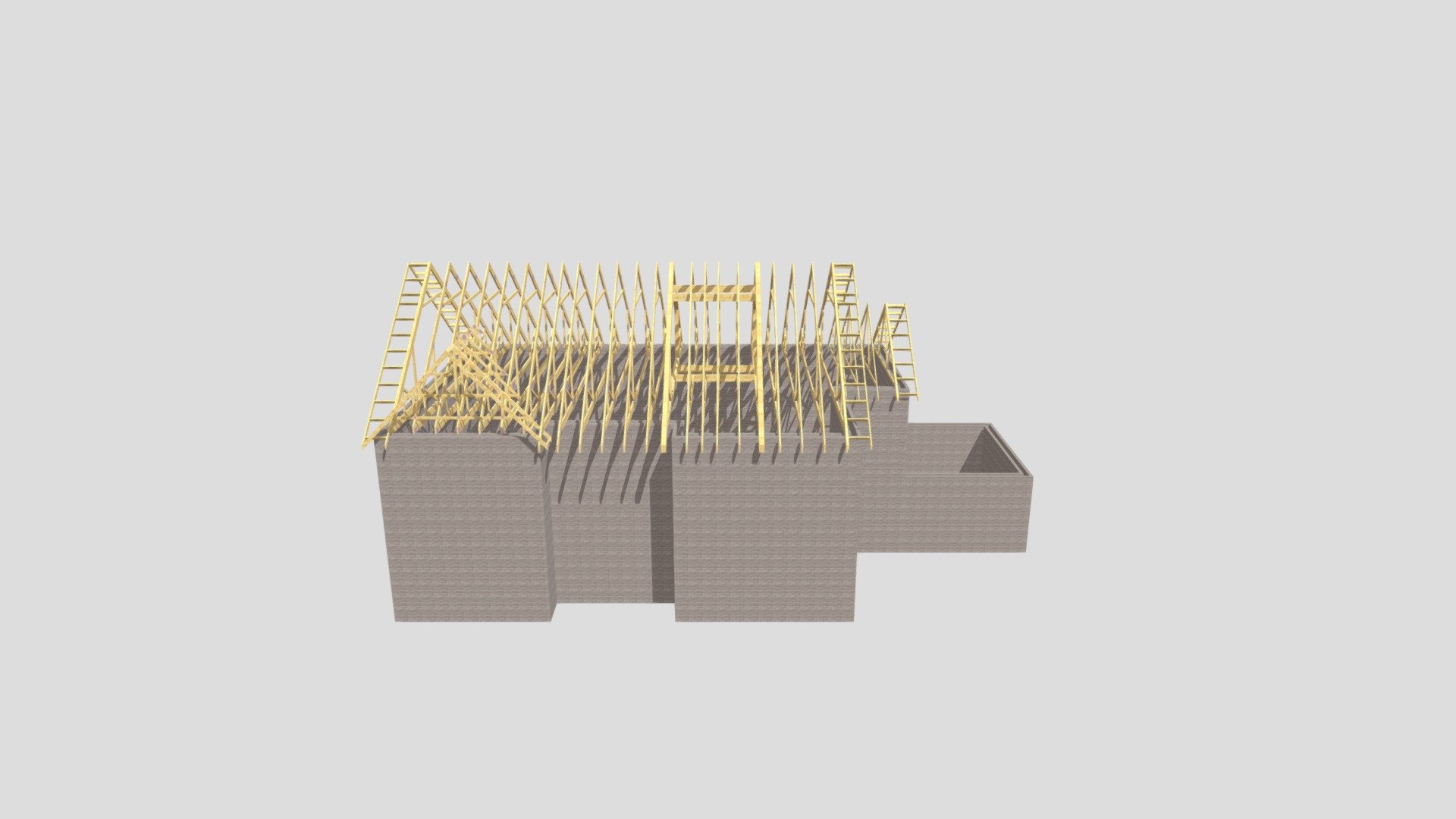 N Cox Attic Truss Roof