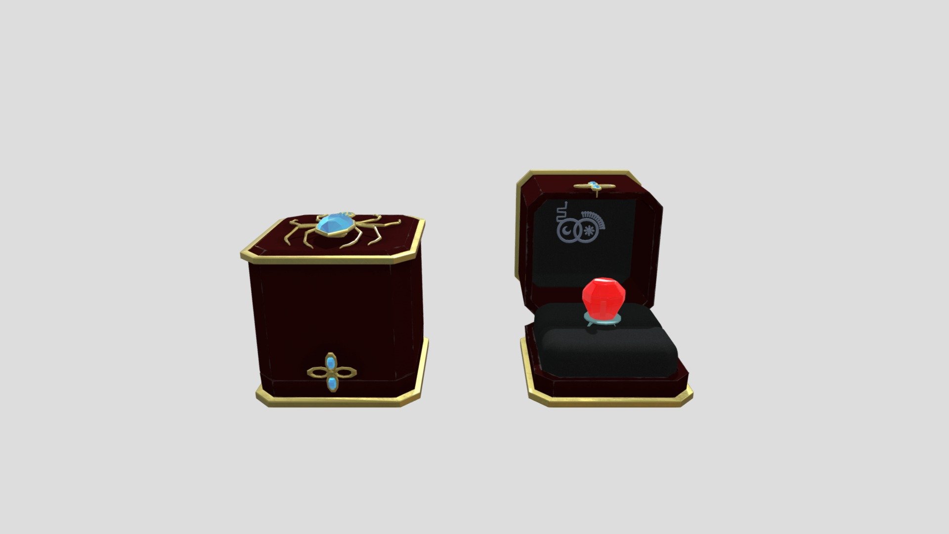 The Jester's Ring Box (Finals) - 3D model by Rox.elle [f036c3e] - Sketchfab