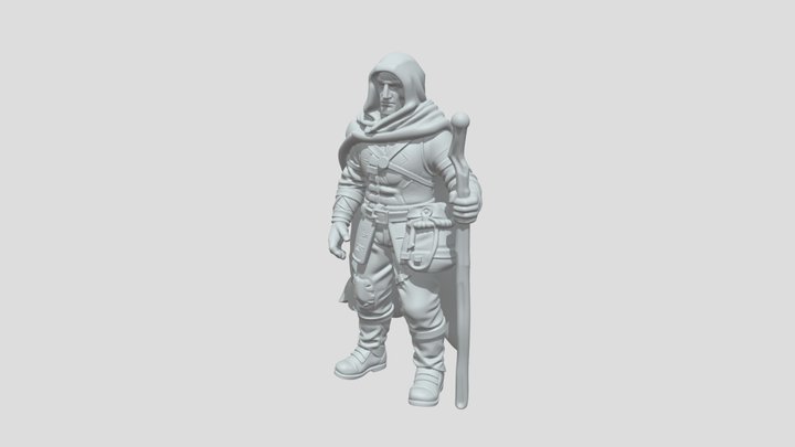 Human Traveler - Daggerheart 3D Model