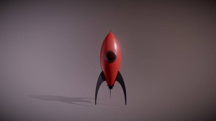 Red Rocket 3D Model