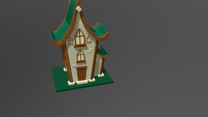 Huis Low Poly 3D Model