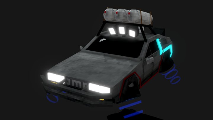 delorean 3D Model