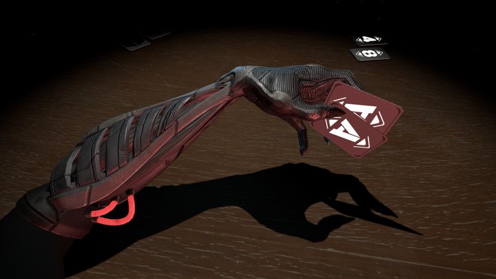 Cyberpunk Poker Arm 3D Model