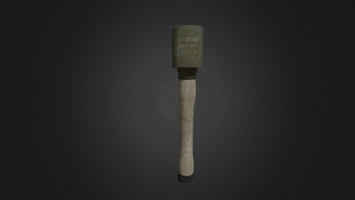 grenade  Stielhandgranaten 24 / M-24 3D Model