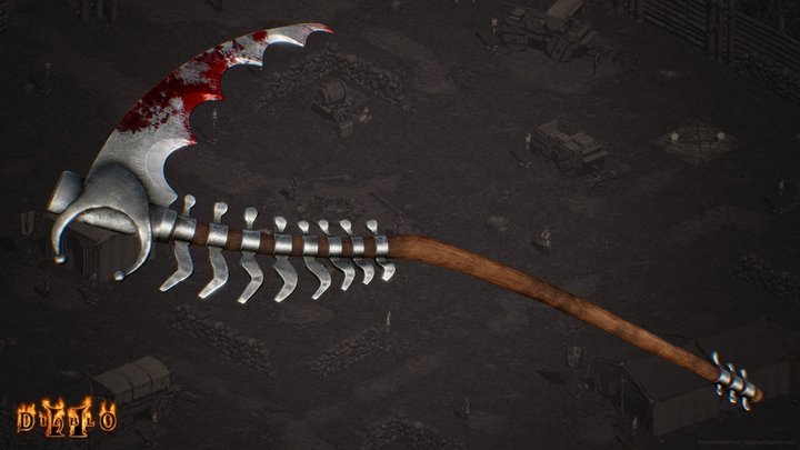 "Soul Harvest" Scythe - [ Diablo II ] – Modèle 3D gratuit STL