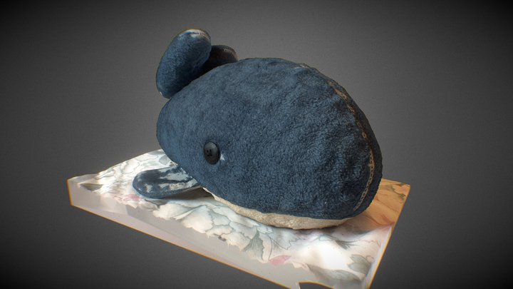 Blue Whale Doll 3D Scan 3D Model