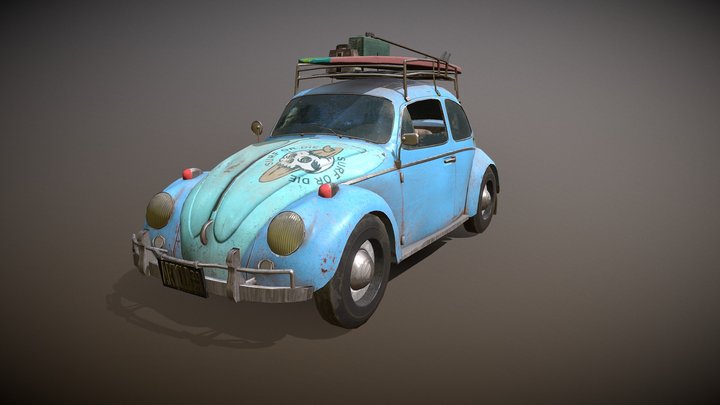 1963 Volkswagen Beetle 3D Model