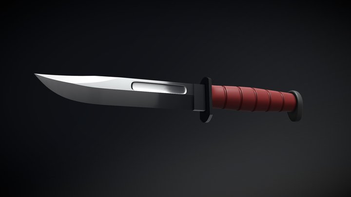 kosa wizualizacja 3D Model