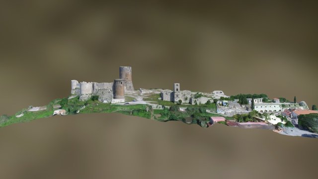 Castello di Lettere. Castle of Lettere (Naples) 3D Model