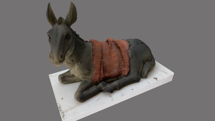 mule statue 3D Model