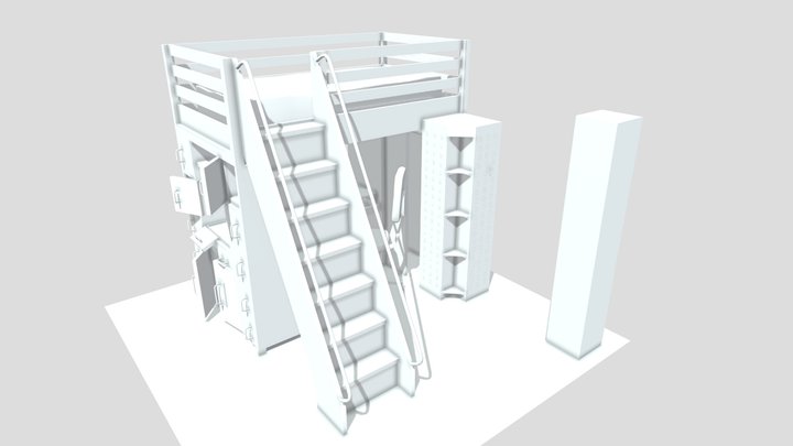 dbc-bunkbedloft-10-export 3D Model