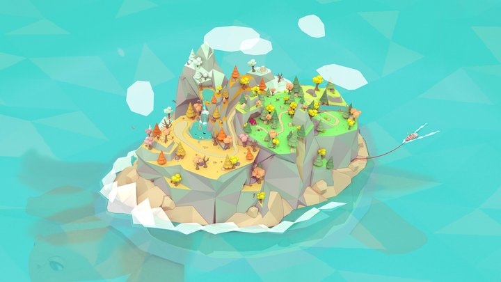 The Wandering Island 3D Model
