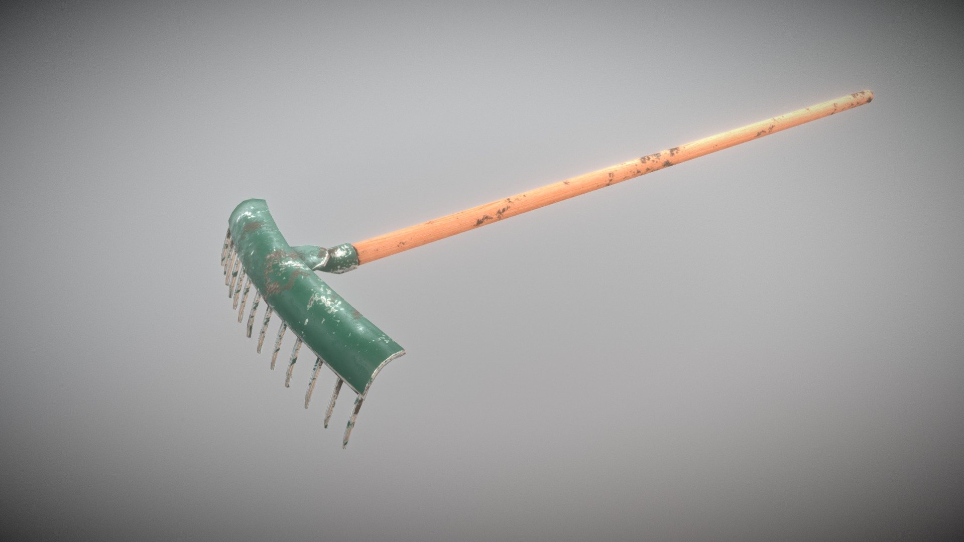 Game Ready Rake low poly 3D model by FunFant [f0430e9] Sketchfab