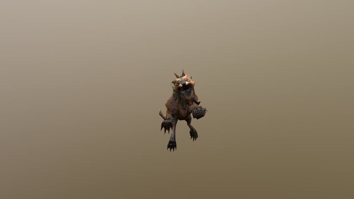 Wild Boar Flailing - Dota 2 3D Model