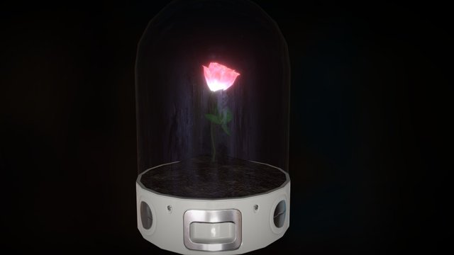 Mutated Sci-fi Rose 3D Model