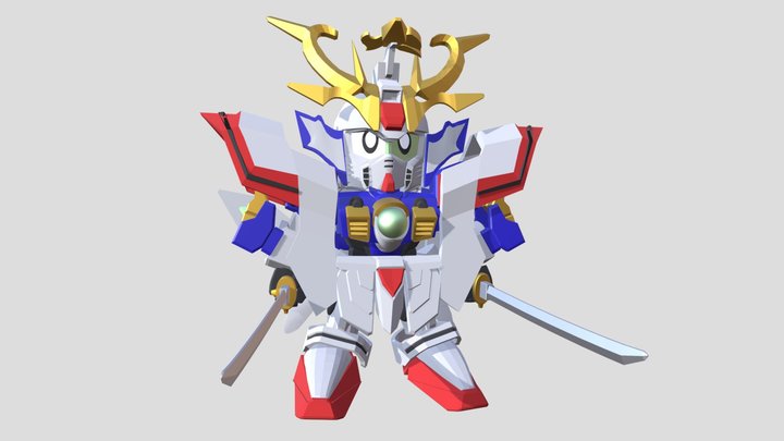 [SD Gundam] 武者號斗丸 MushaGodmaru 3D Model