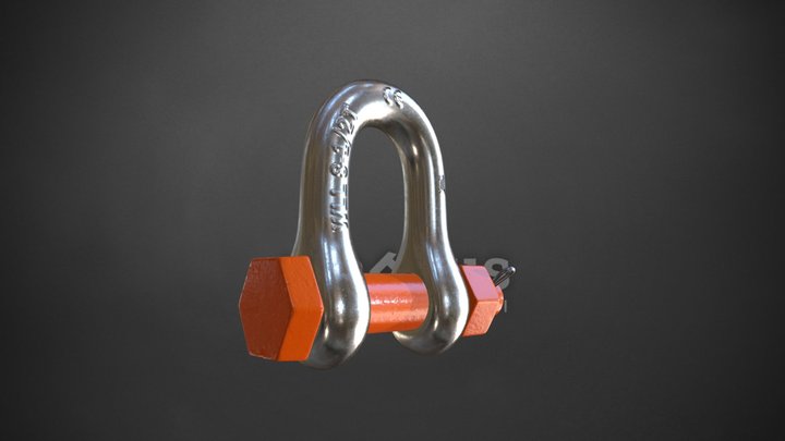 Скоба прямая 3D Model
