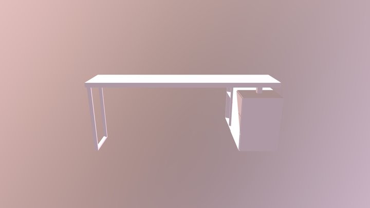 Modern Corner desk model 3D Model