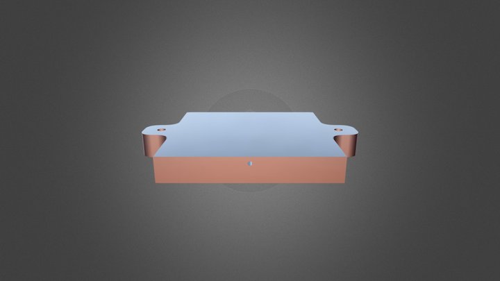 CPT-2.25-1.62-0.25-AL Cold plate 3D Model