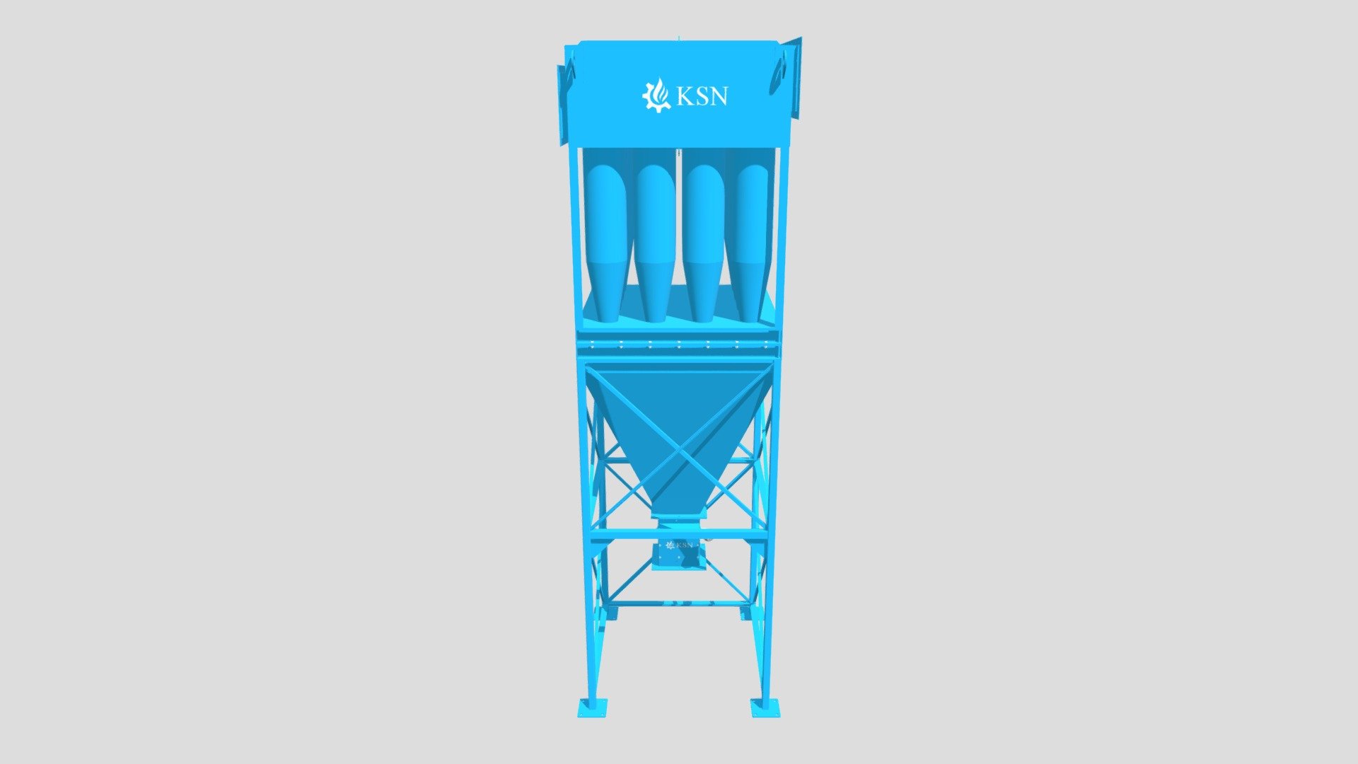 Multi-Cyclone – 16 Elements — Sketchfab embed 3D viewer