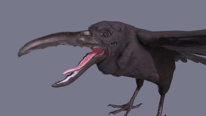 Monster crow 3D Model