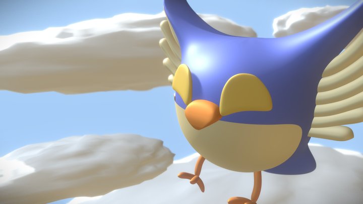 Blue Bird 3D Model