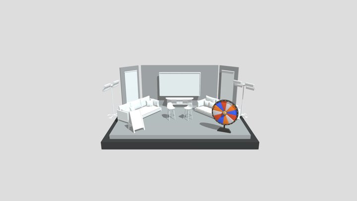 Stand Event Assembled 3D Model