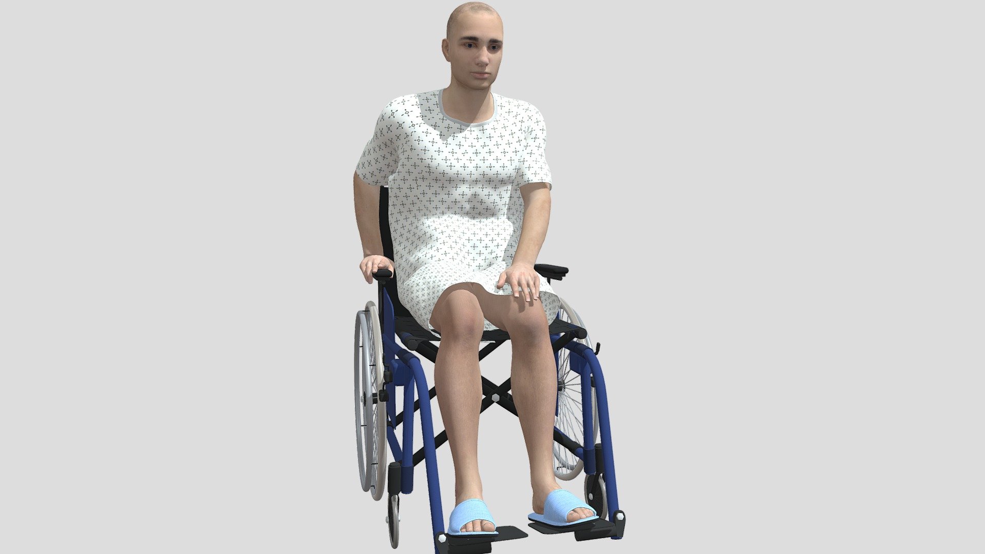 Patient with Wheel Chair - Buy Royalty Free 3D model by trish.j2109 ...