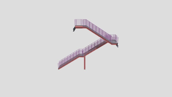 Escada Metálica - PXL 3D Model