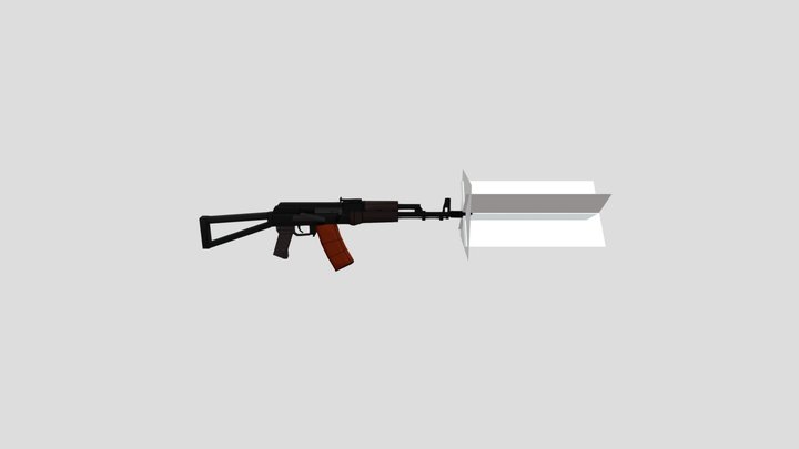 AKS74 for Modular Warfare pack 3D Model