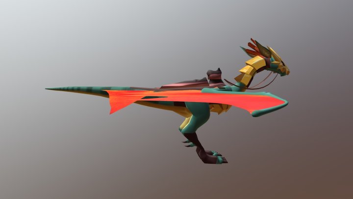 FAFNYR DRAGON RIDE 3D Model