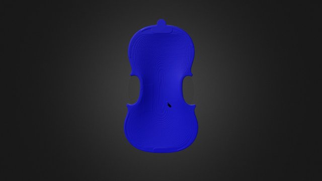 Violin 140 - Back 3D Model