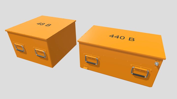 Батареи аккумуляторные литий-ионные: 48 B, 440 В 3D Model