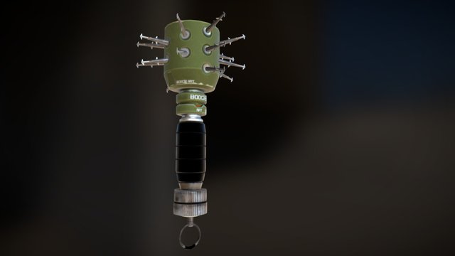 Prop - Sci-Fi Hand Grenade 3D Model