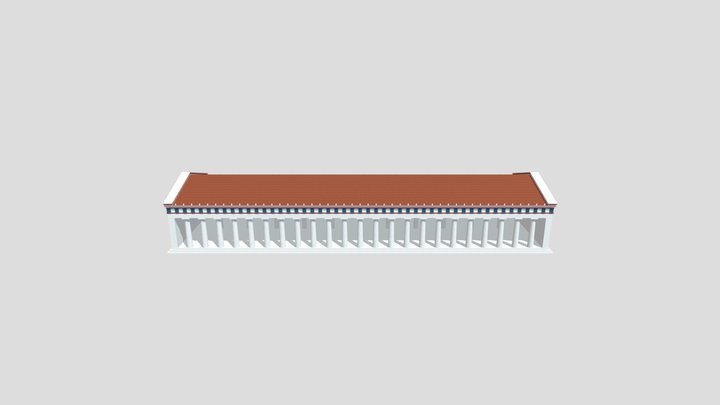 Stoa Poikile 3D Model